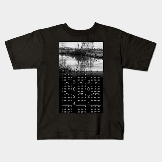 Shaver Creek • 2024 Year-at-a-glance Calendar Kids T-Shirt by photoclique